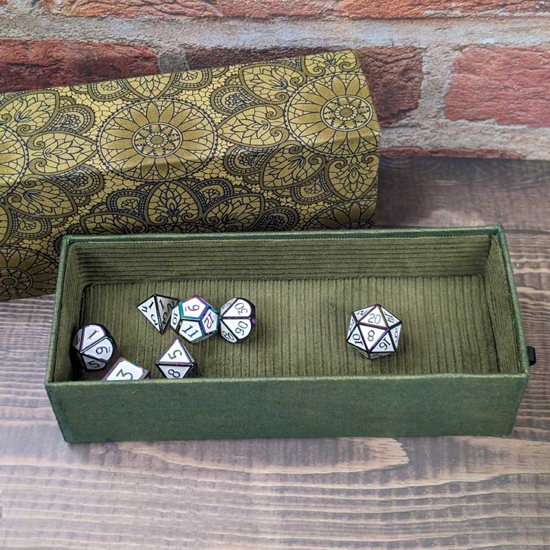 Green Arcane Pull Dice Box
