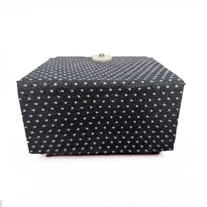 Purple & Blue Dice Box with Leather Strap