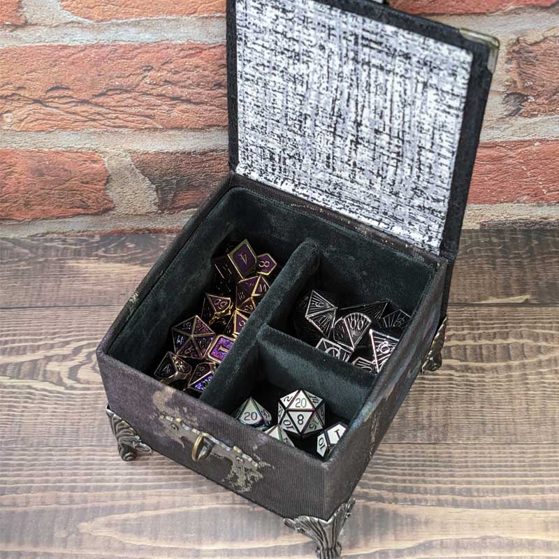 Gothic Dice Chest with Metal Latch