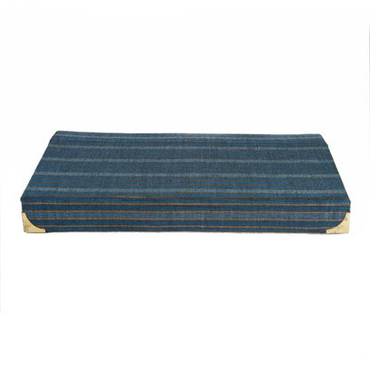 Blue Fold Over Lid Dice Box with Magnetic Closure