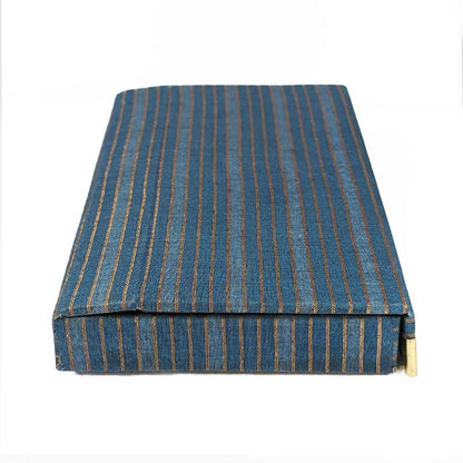 Blue Fold Over Lid Dice Box with Magnetic Closure