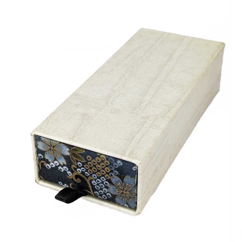 Cream & Blue Pull Dice Box