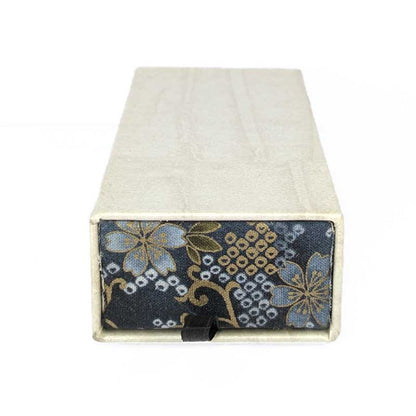 Cream & Blue Pull Dice Box