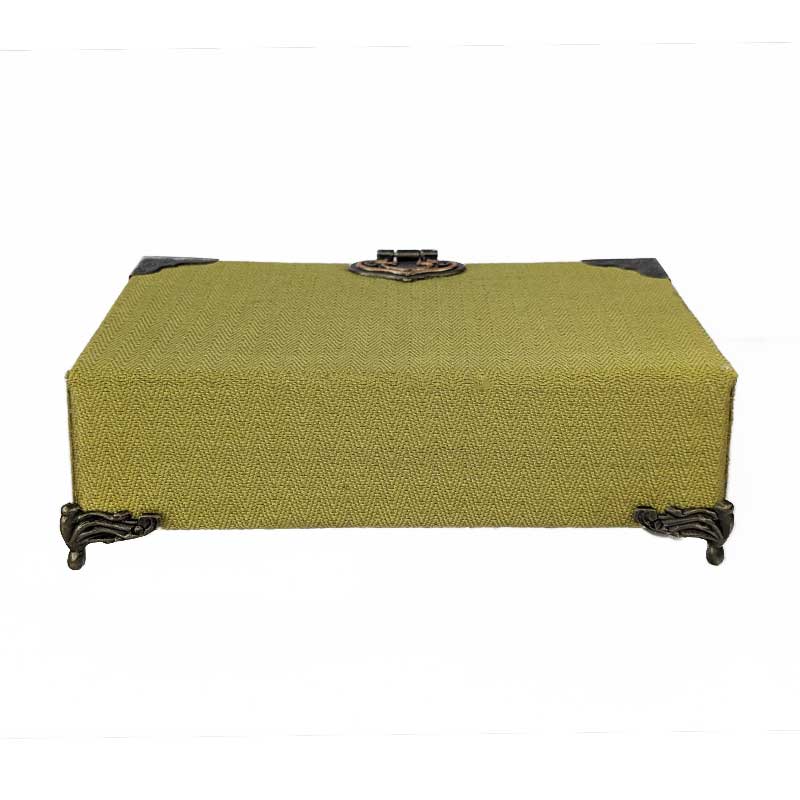Green & Teal Dice Chest with Metal Latch