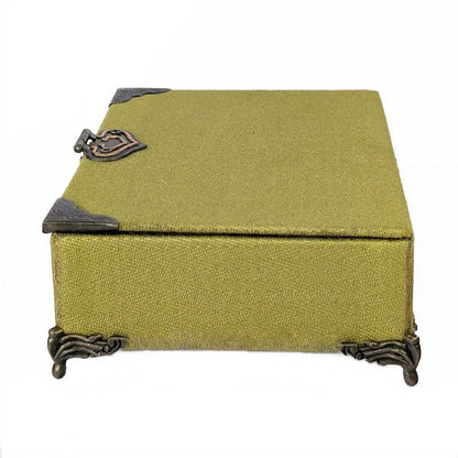 Green & Teal Dice Chest with Metal Latch