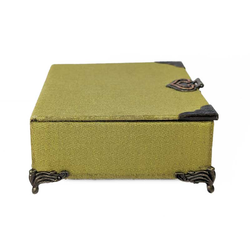 Green & Teal Dice Chest with Metal Latch