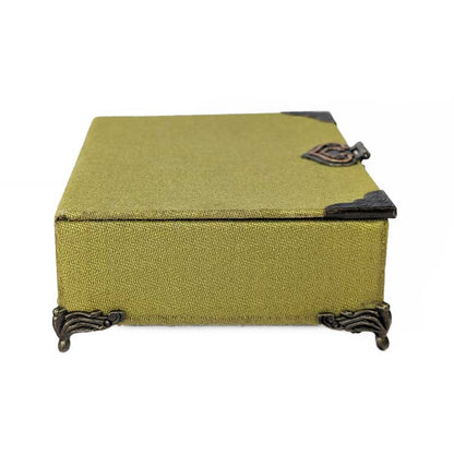 Green & Teal Dice Chest with Metal Latch