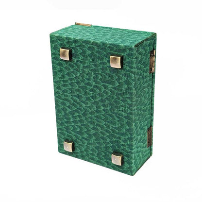 Green Scale Dice Box with Metal Latch