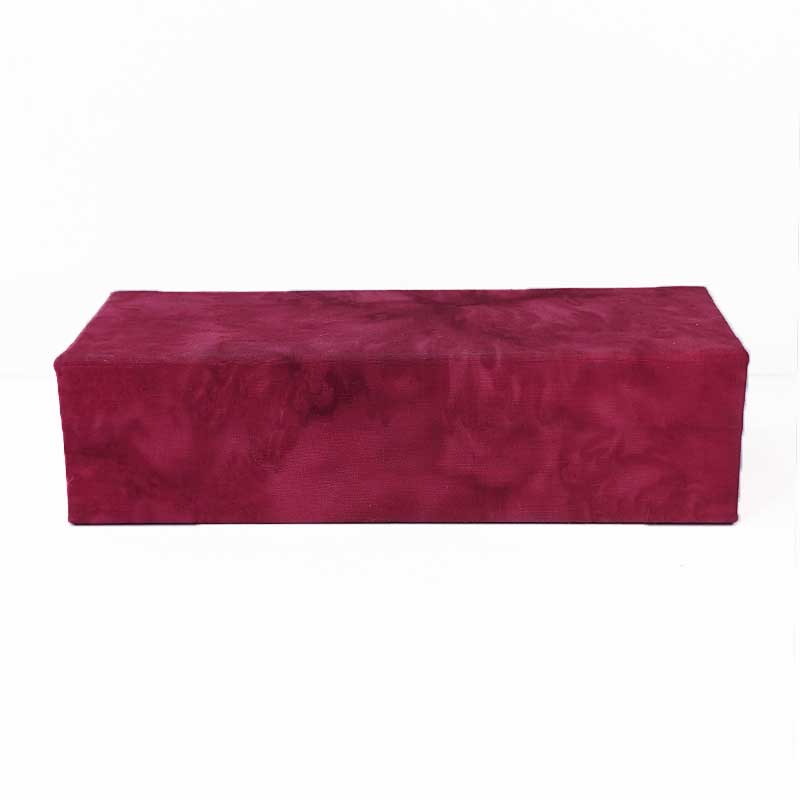 Magenta Asymmetrical Dice Box with Magnetic Closure