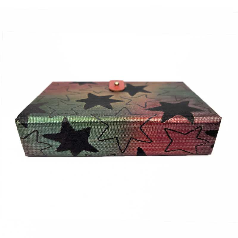 Rainbow Star Dice Box with Leather Strap