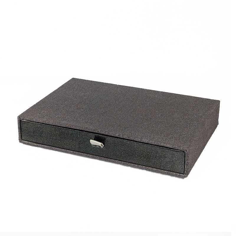 Metallic Gray & Black Pull Dice Box