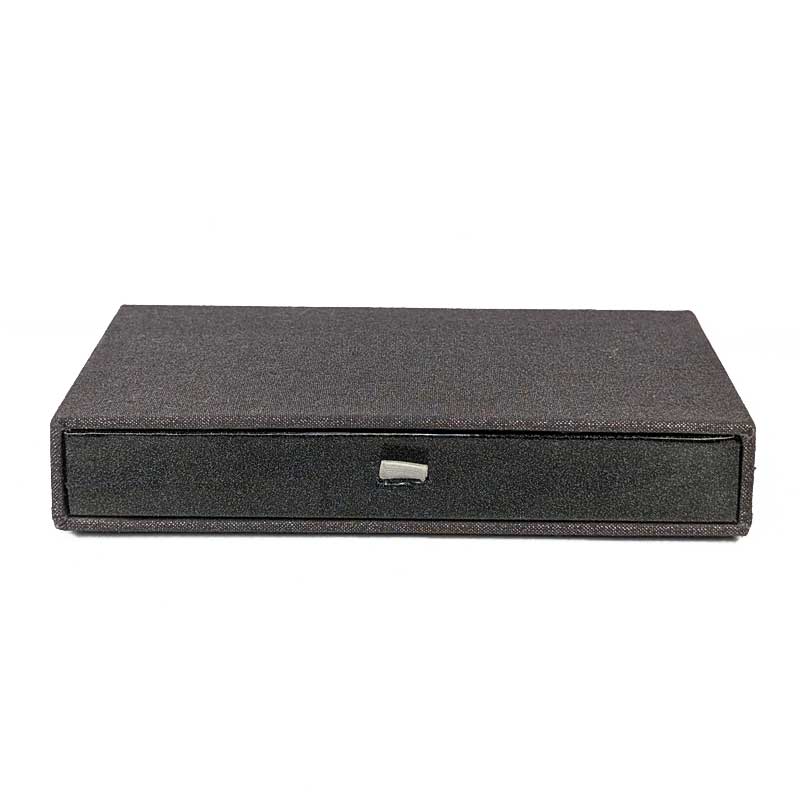 Metallic Gray & Black Pull Dice Box