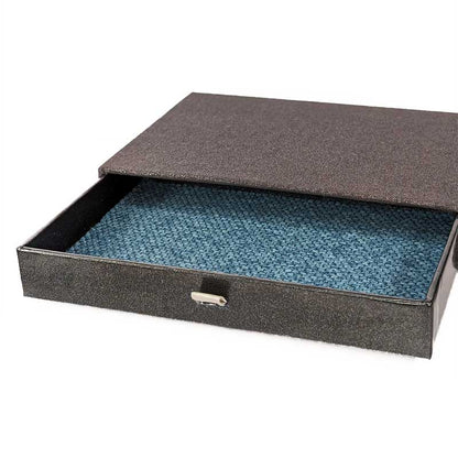 Metallic Gray & Black Pull Dice Box